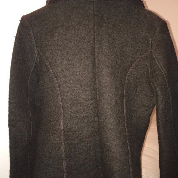 Olive green wool blazer - Picture 2 of 5